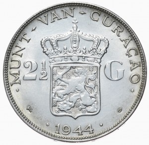 Curaçao 2½ florins, 1944.