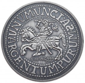 Demi-penny lituanien de Sigismond Auguste, 1 oz, Ag 999, Antic