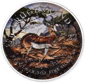 Afrique du Sud, Krugerrand, 2022. Couleur.