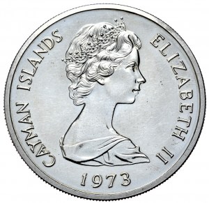 Îles Caïmans, 5 dollars, 1973.