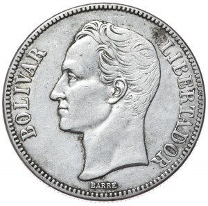 Venezuela, 5 Bolivars, 1936.