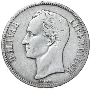 Venezuela, 5 bolívarov, 1935.