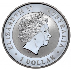 Australie, 1 dollar, 2016. Couleur du kookaburra