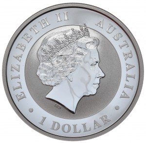 Australia, 1 dollaro, 2017. Colore del Kookaburra