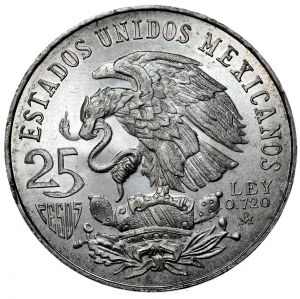 Mexique, 25 pesos, 1968.