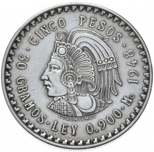Mexico, 5 Pesos, 1948.