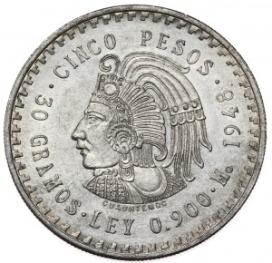 Mexico, 5 Pesos, 1948.