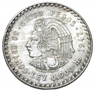 Mexique, 5 pesos, 1947.