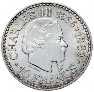 Monako, 10 franků, 1966.