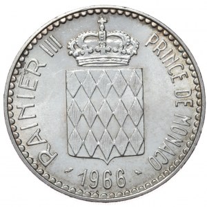 Monaco, 10 franchi, 1966.