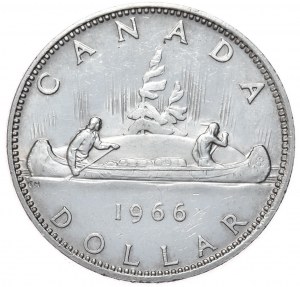 Canada, $1, 1966.