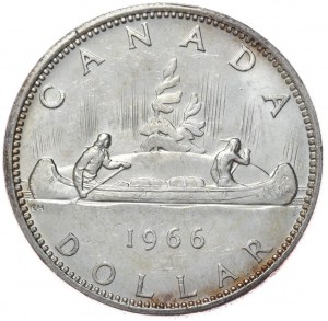 Canada, $1, 1966.