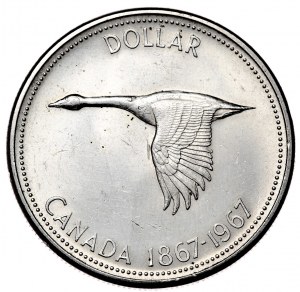 Canada, $1, 1967.