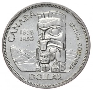 Canada, $1, 1958.