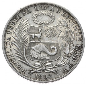 Peru, 1 Sol, 1893r., Rzadkość