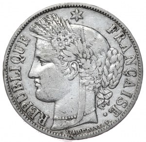 Francúzsko, 5 frankov, 1851. Ceres !!!!!!!!!!!!!!!!!!!!!!!!!!