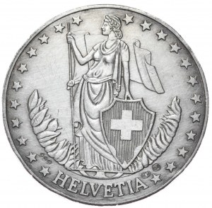 Švýcarsko, 1992. 1 unce ryzího stříbra
