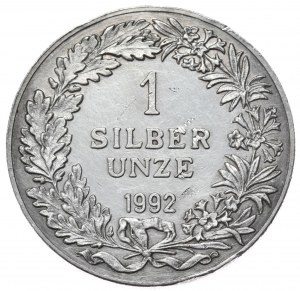 Switzerland, 1992. 1 oz. fine silver