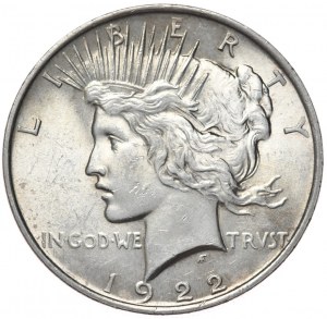 USA, 1 Dollar, 1922 Peace