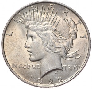 USA, 1 Dollar, 1922 Peace