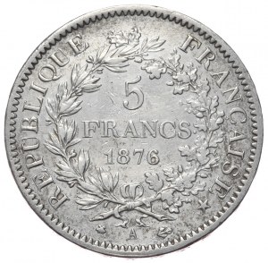 Francia, 5 franchi, Ercole del 1876