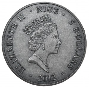 Niue, $5, 2012.