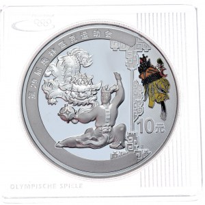Chine, 10 Yuan, 2008 danse du lion