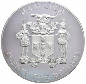 Giamaica, 25 dollari, 1984, 4 once.