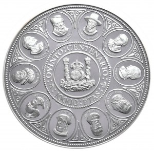 Španělsko, 10 000 pesos, 1990, 5oz.