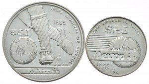 Mexico, 25 and 50 Pesos, 1985.