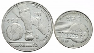 Mexique, 25 et 50 pesos, 1985.