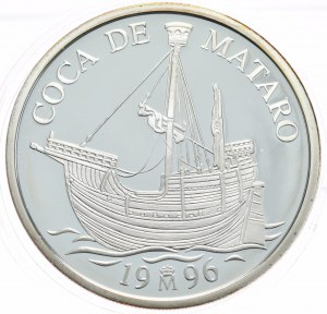 Espagne, 5 écus, 1996. 1oz.