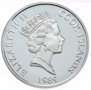 Îles Cook, 50 dollars, 1989. K. Columbus