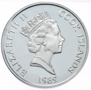 Cookovy ostrovy, 50 dolarů, 1989. K. Columbus