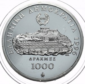 Grécko, 1000 drachiem, 1996. 1oz.