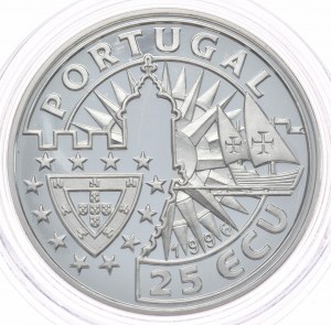 Portugal, 25 Ecu, 1996.