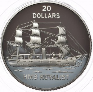 Tuvalu, 20 dollars, 1993. Royaliste