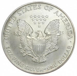 USA, 1 dolár, 2000, 1 oz, rýdze striebro