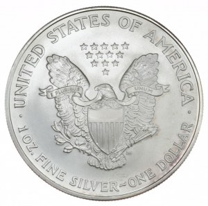 USA, 1 dolár, 2006, 1 oz, rýdze striebro