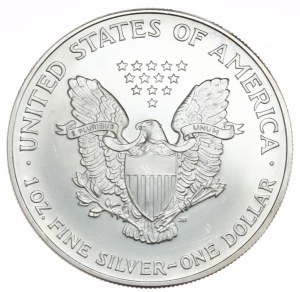 USA, 1 dolár, 2007, 1 oz, rýdze striebro