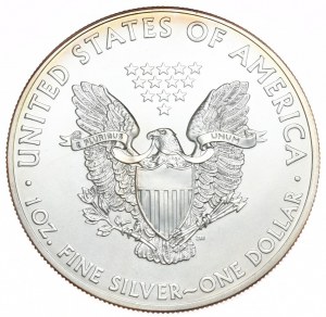 USA, 1 dolar, 2012, 1 oz, ryzí stříbro