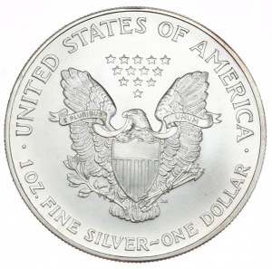 USA, 1 dolár, 2003, 1 oz, rýdze striebro