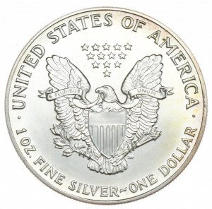 USA, 1 dolar, 1991, 1 oz, ryzí stříbro