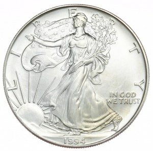 États-Unis, 1 dollar, 1994, 1 oz, argent fin