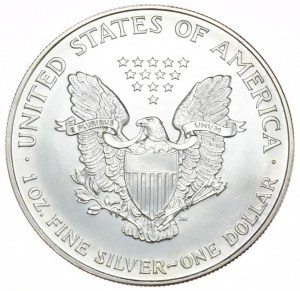 USA, 1 dolar, 1995, 1 oz, ryzí stříbro