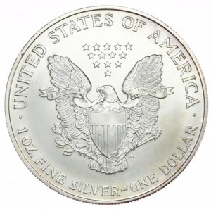 États-Unis, 1 dollar, 1997, 1 oz, argent fin