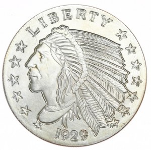 USA, Indianin, 1oz., srebro 999