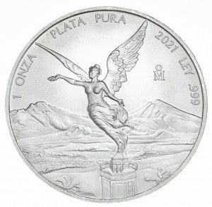 Mexico, Libertad 2021, 1oz, fine silver