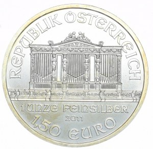 Austria, 2011, 1oz., fine silver, Philharmonic