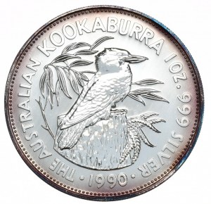 Australie, Kookaburra, 1990, 1 oz, Ag 999
